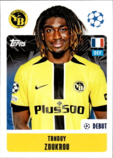 Tanguy Zoukrou BSC Young Boys samolepka Topps UEFA Champions League 2024/25 #435