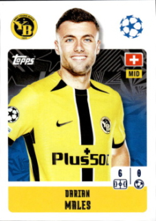 Darian Males BSC Young Boys samolepka Topps UEFA Champions League 2024/25 #439