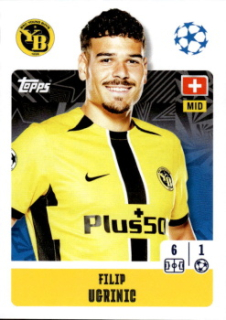 Filip Ugrinic BSC Young Boys samolepka Topps UEFA Champions League 2024/25 #440