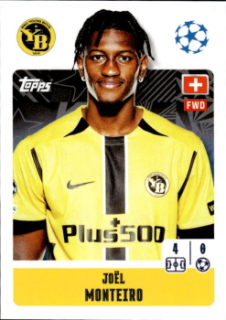 Joel Monteiro BSC Young Boys samolepka Topps UEFA Champions League 2024/25 #441