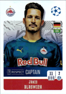 Janis Blaswich Red Bull Salzburg samolepka Topps UEFA Champions League 2024/25 Captain #444