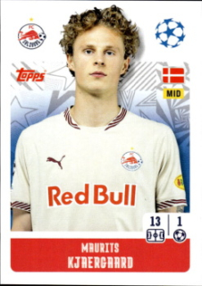 Maurits Kjaergaard Red Bull Salzburg samolepka Topps UEFA Champions League 2024/25 #451