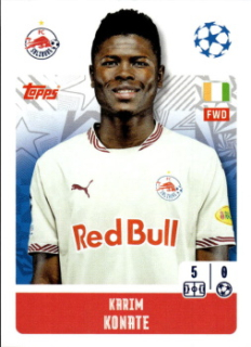 Karim Konate Red Bull Salzburg samolepka Topps UEFA Champions League 2024/25 #454