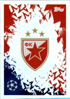 Club Logo Crvena Zvezda samolepka Topps UEFA Champions League 2024/25 #455