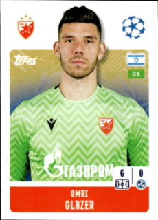 Omri Glazer Crvena Zvezda samolepka Topps UEFA Champions League 2024/25 #457