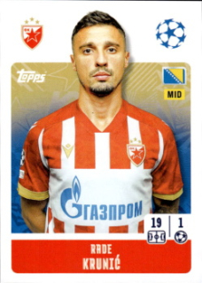 Rade Krunic Crvena Zvezda samolepka Topps UEFA Champions League 2024/25 #462