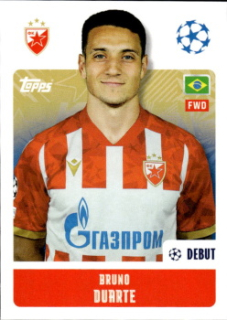 Bruno Duarte Crvena Zvezda samolepka Topps UEFA Champions League 2024/25 #466