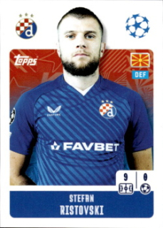 Stefan Ristovski Dinamo Zagreb samolepka Topps UEFA Champions League 2024/25 #470