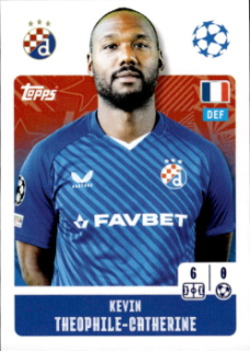 Kevin Theophile-Catherine Dinamo Zagreb samolepka Topps UEFA Champions League 2024/25 #472