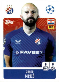 Josip Misic Dinamo Zagreb samolepka Topps UEFA Champions League 2024/25 #473