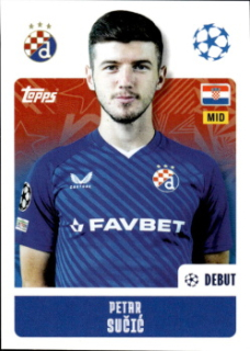 Petar Sucic Dinamo Zagreb samolepka Topps UEFA Champions League 2024/25 #475