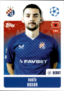 Arber Hoxha Dinamo Zagreb samolepka Topps UEFA Champions League 2024/25 #478