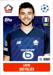 Lucas Chevalier LOSC Lille samolepka Topps UEFA Champions League 2024/25 #481