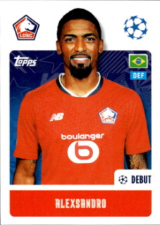 Alexsandro LOSC Lille samolepka Topps UEFA Champions League 2024/25 #484