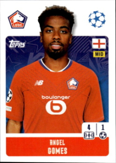 Angel Gomes LOSC Lille samolepka Topps UEFA Champions League 2024/25 #487