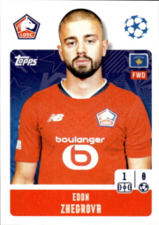 Edon Zhegrova LOSC Lille samolepka Topps UEFA Champions League 2024/25 #488