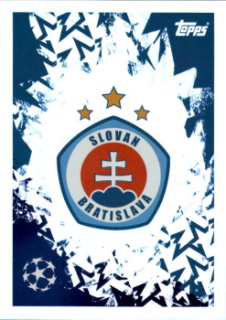 Club Logo Slovan Bratislava samolepka Topps UEFA Champions League 2024/25 #491