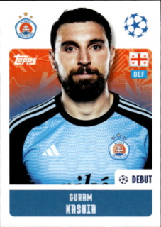 Guram Kashia Slovan Bratislava samolepka Topps UEFA Champions League 2024/25 #495