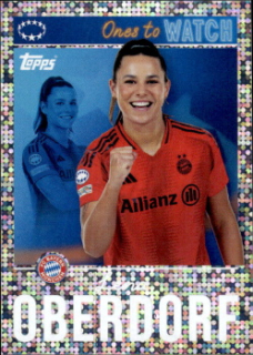 Lena Oberdorf Bayern Munchen samolepka Topps UEFA Champions League 2024/25 Ones to Watch #507