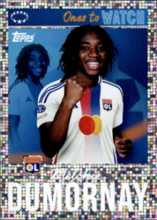 Melchie Dumornay Olympique Lyonnais samolepka Topps UEFA Champions League 2024/25 Ones to Watch #509