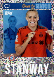 Georgia Stanway Bayern Munchen samolepka Topps UEFA Champions League 2024/25 Ones to Watch #515