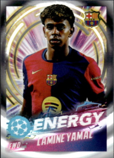 Lamine Yamal FC Barcelona samolepka Topps UEFA Champions League 2024/25 Energy #522