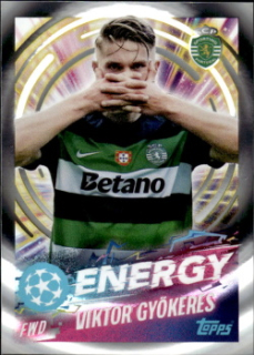 Viktor Gyokeres Sporting CP samolepka Topps UEFA Champions League 2024/25 Energy #528