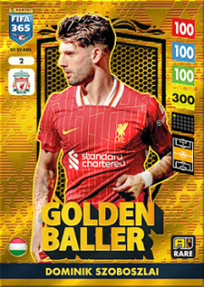 Dominik Szoboszlai Liverpool Panini FIFA 365 2025 Adrenalyn XL Golden Ballers #2