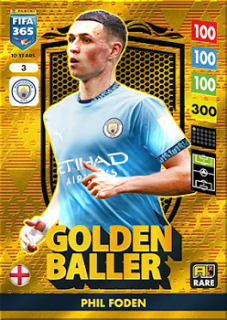 Phil Foden Manchester City Panini FIFA 365 2025 Adrenalyn XL Golden Ballers #3