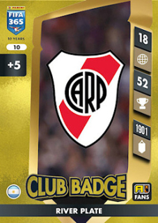 Club Badge River Plate Panini FIFA 365 2025 Adrenalyn XL Club Badge #10