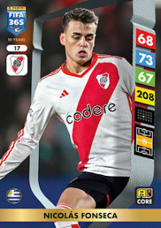 Nicolas Fonseca River Plate Panini FIFA 365 2025 Adrenalyn XL #17