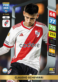 Claudio Echeverri River Plate Panini FIFA 365 2025 Adrenalyn XL #22