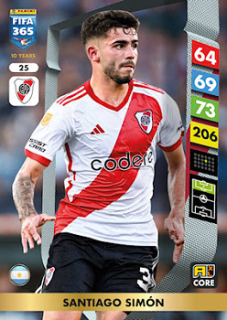 Santiago Simon River Plate Panini FIFA 365 2025 Adrenalyn XL #25