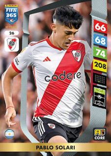 Pablo Solari River Plate Panini FIFA 365 2025 Adrenalyn XL #26