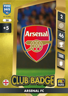 Club Badge Arsenal Panini FIFA 365 2025 Adrenalyn XL Club Badge #28