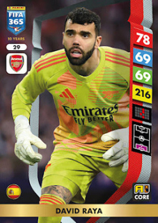 David Raya Arsenal Panini FIFA 365 2025 Adrenalyn XL #29