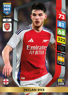 Declan Rice Arsenal Panini FIFA 365 2025 Adrenalyn XL #37