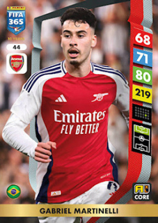 Gabriel Martinelli Arsenal Panini FIFA 365 2025 Adrenalyn XL #44