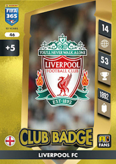 Club Badge Liverpool Panini FIFA 365 2025 Adrenalyn XL Club Badge #46