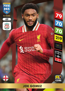 Joe Gomez Liverpool Panini FIFA 365 2025 Adrenalyn XL #49