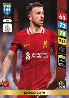 Diogo Jota Liverpool Panini FIFA 365 2025 Adrenalyn XL #59