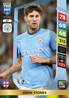 John Stones Manchester City Panini FIFA 365 2025 Adrenalyn XL #67