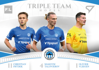 Frydek Talovjerov Vliegen Liberec SportZoo FORTUNA:LIGA 2022/23 1. serie Triple Team Hopes #TT-09