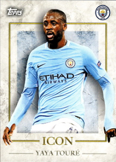 Yaya Toure Manchester City Topps Manchester City Team Set 2022/23 Icon 