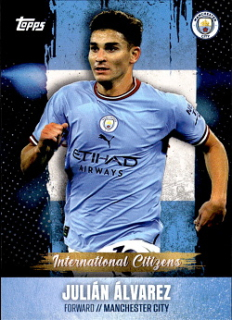 Julian Alvarez Manchester City Topps Manchester City Team Set 2022/23 International Citizens 