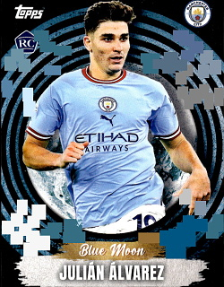 Julian Alvarez Manchester City Topps Manchester City Team Set 2022/23 Blue Moon 