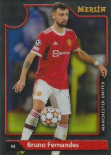 Bruno Fernandes Manchester United Topps Merlin Chrome UEFA Club Competitions 2021/22 #5