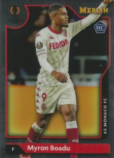 Myron Boadu AS Monaco Topps Merlin Chrome UEFA Club Competitions 2021/22 #12