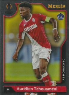 Aurelien Tchouameni AS Monaco Topps Merlin Chrome UEFA Club Competitions 2021/22 #17