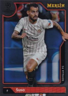 Suso Sevilla FC Topps Merlin Chrome UEFA Club Competitions 2021/22 #19